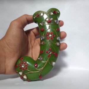 Mughal Dagger , Handmade Mughal Design studded Dagger , Mughal Floral Design Dagger , Mughal khanjar Dagger , Antique khanjar , Mughal stone