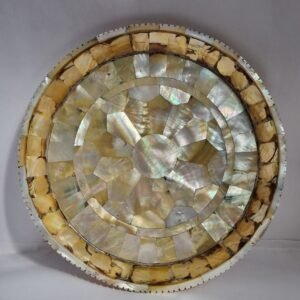 Beautiful Mother of Pearl Plate , Gujarat, Islamic Mughal Design Antique Finishing Plate , Mughal Plate For home Decor , handicrafts MOP