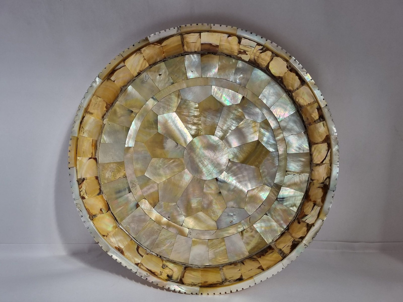 Beautiful Mother of Pearl Plate , Gujarat, Islamic Mughal Design Antique Finishing Plate , Mughal Plate For home Decor , handicrafts MOP