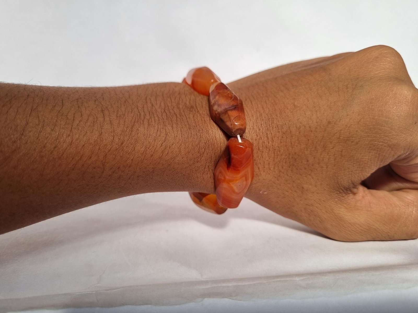 Genuine Carnelian Bracelet~Natural Stone Bracelet~gemstone Bracelet~Carnelian Agate Bracelet~Casual Wear Bracelet~Agate Jewellery~Beadsround - Image 4