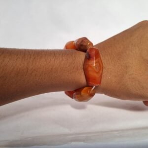 Genuine Carnelian Bracelet~Natural Stone Bracelet~gemstone Bracelet~Carnelian Agate Bracelet~Casual Wear Bracelet~Agate Jewellery~Beadsround