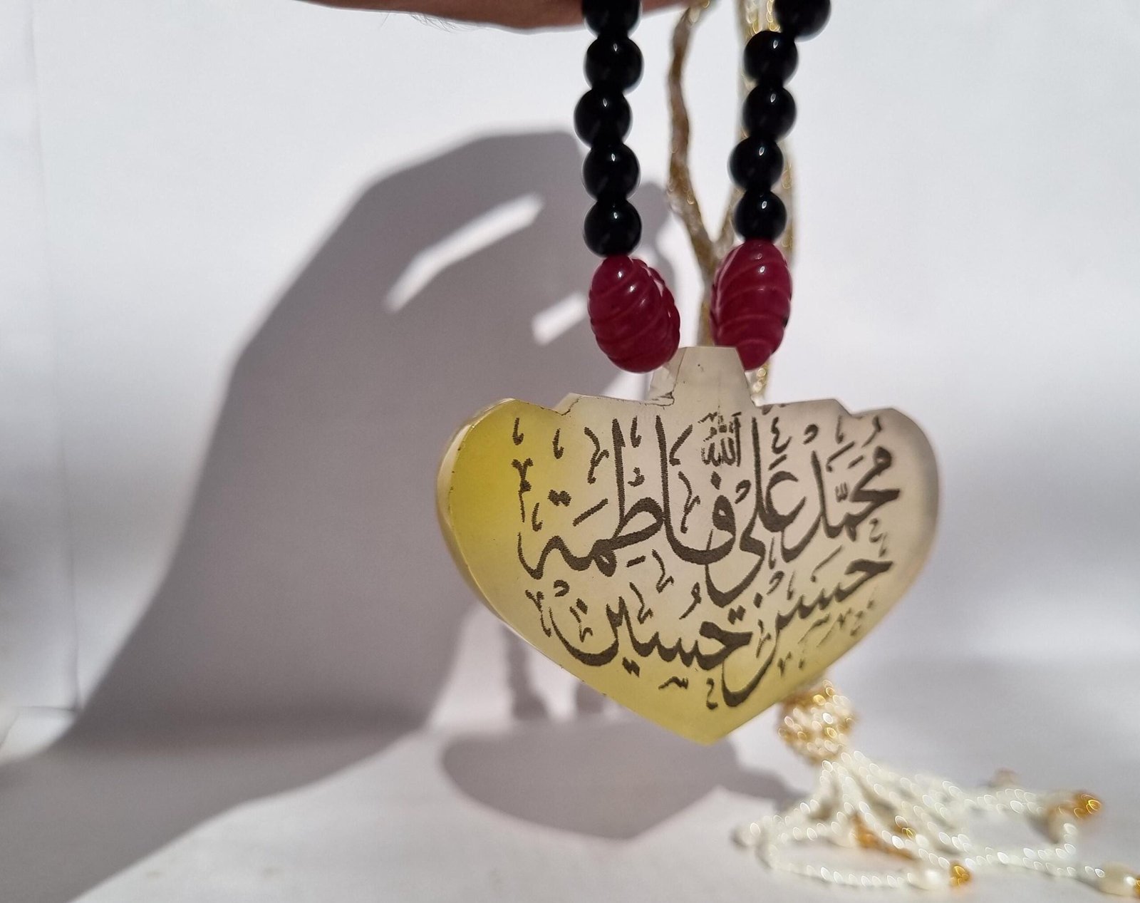 Islamic Panjtan Necklace • Islamic Jewelery • Panjtan Pendant • Engraved Islamic pendant • Muslim Jewelery • Hand Engraved Necklace •Jewel - Image 6