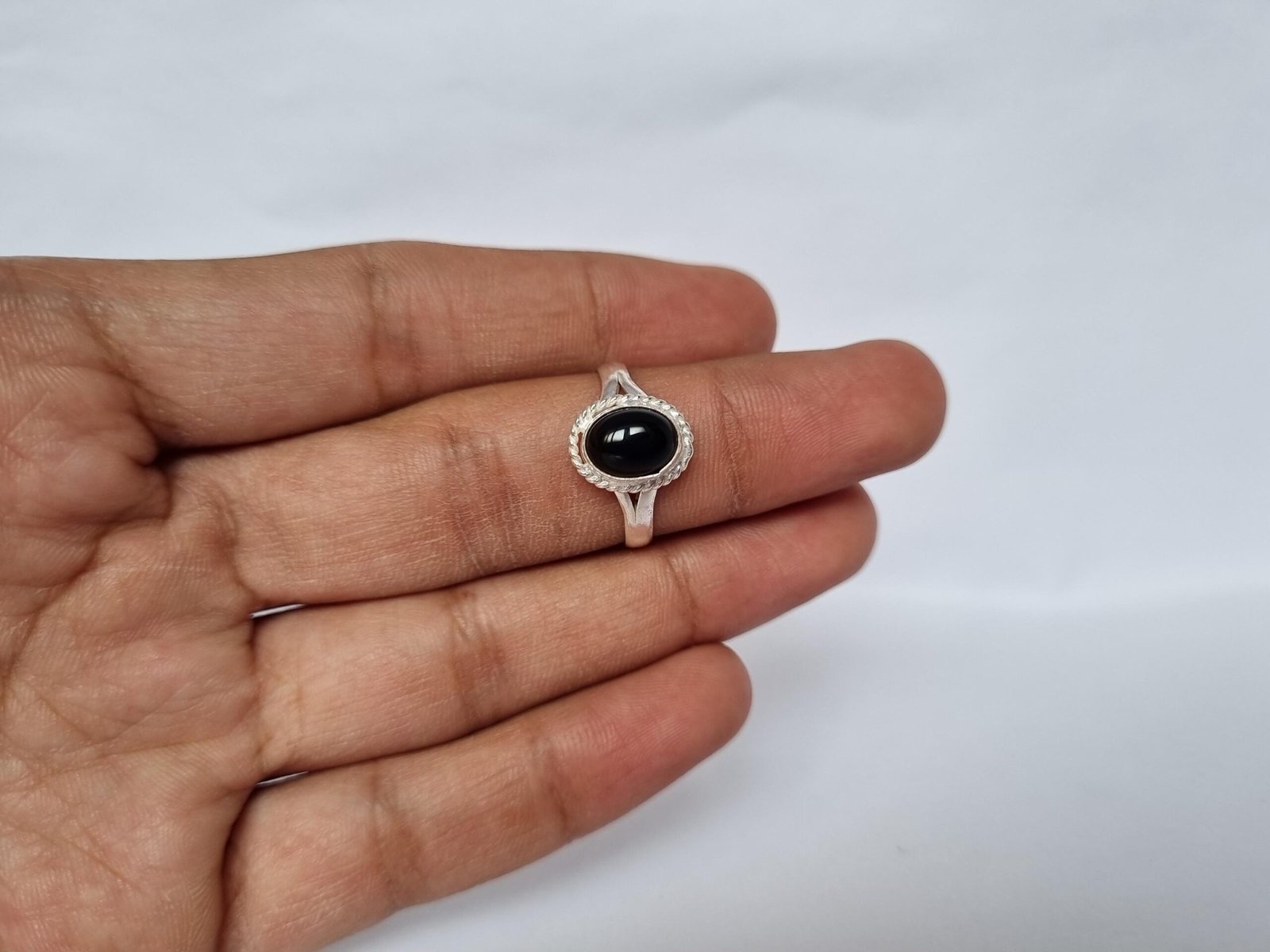 Boho Statememt Black Onyx Ring, Black Onyx Ring, Bohemian Ring, Womens Ring, Gifts For Mom ,Everyday Ring,Statement Ring, Ring For Gift,Akik - Image 5