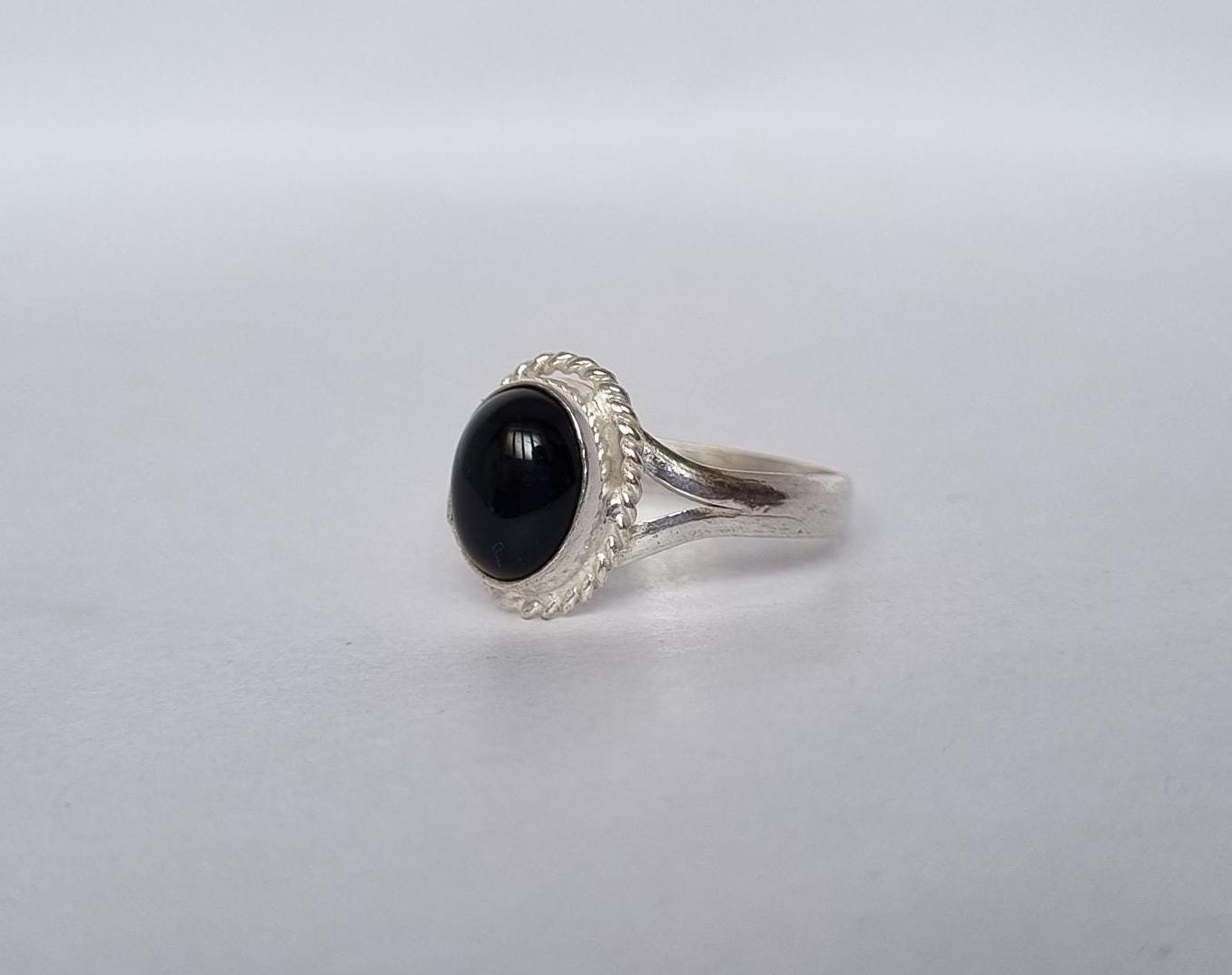 Boho Statememt Black Onyx Ring, Black Onyx Ring, Bohemian Ring, Womens Ring, Gifts For Mom ,Everyday Ring,Statement Ring, Ring For Gift,Akik