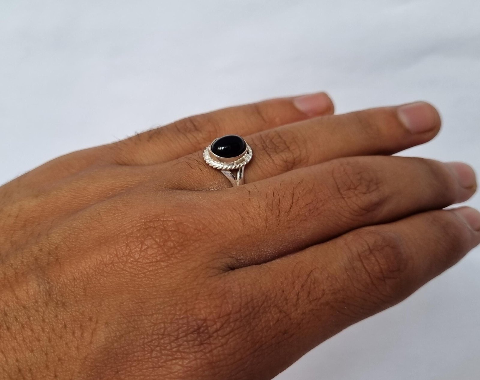 Boho Statememt Black Onyx Ring, Black Onyx Ring, Bohemian Ring, Womens Ring, Gifts For Mom ,Everyday Ring,Statement Ring, Ring For Gift,Akik - Image 7