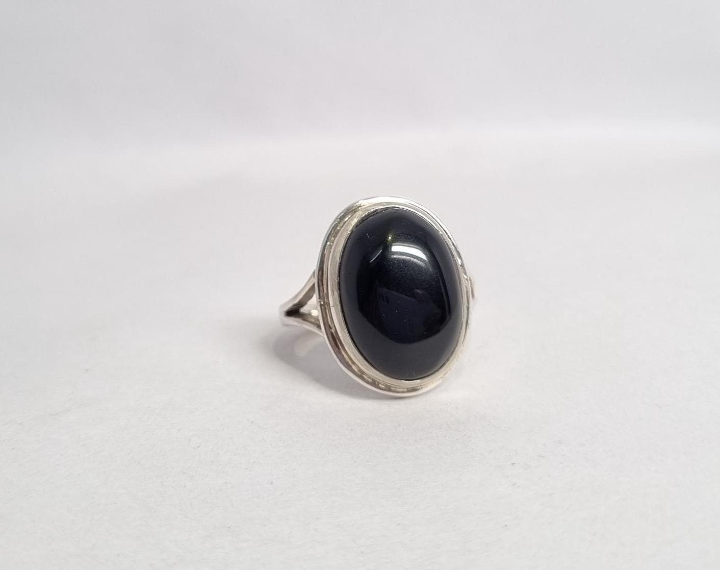 Natural Black Aqeeq (Agate) Ring , Black Agate Ring, Silver Aqeeq Ring , Handmade Silver Ring, Black Aqeeq Ring, aqeeq ring, rings for gift - Image 6