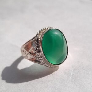 Handmade Green Onyx Ring, Onyx Ring , Gemstone Ring, sword Ring , Islamic ring, Unique design onyx ring , Rings for gift ,Handmade Ring,Gift