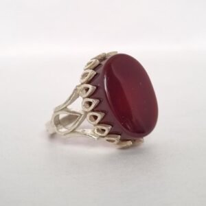 Natural Aqeeq (Agate) Ring , Red Agate Ring , Red Aqeeq Ring ,Ringfor gift ,Everyday ring,Yemeni Aqeeq ,Islamic Ring,yemeni akik ring gift