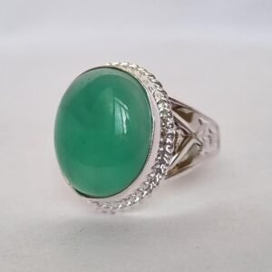 Handmade Green Onyx Ring, Onyx Ring , Gemstone Ring, sword Ring , Islamic ring, Unique design onyx ring , Rings for gift ,Handmade Ring,Gift