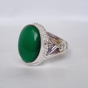 Handmade Green Onyx Ring, Onyx Ring , Gemstone Ring, sword Ring , Islamic ring, Unique design onyx ring , Rings for gift ,Handmade Ring,Gift