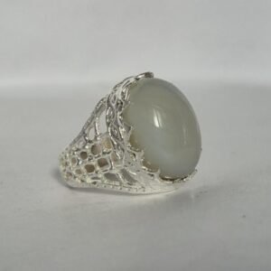 White Agate ring , agate ring ,Unique design ring, Aqeeq Ring , Unique design Ring, White Gemstone Ring,Handmade Aqeeq Ring,Handmade Jewelry