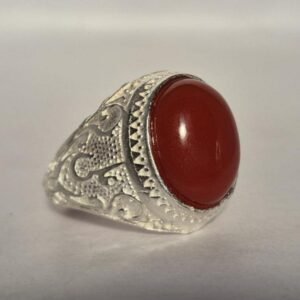 925 silver Islamic Aqeeq (Agate) Ring, Islamic Ring, ALI Ring aqeeq, Red Aqeeq Ring, Islamic Jewelry, Natural Aqeeq Ring, Muslim Ring