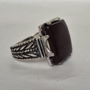 Natural Red Aqeeq (Agate) Ring, Aqeeq Ring ,Red Agate Ring, Yemeni Aqeeq Ring,aqeek Ring,Islamic Aqeeq Ring,Aqeeq Jewelry,Everyday wear Ring