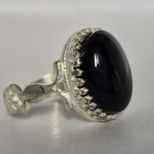 Natural Black Onyx Ring , onyx ring, Black Gemstone Ring, Gifts for her , gifts for him , Unique Design Ring , best gift idea, onyx cabochon