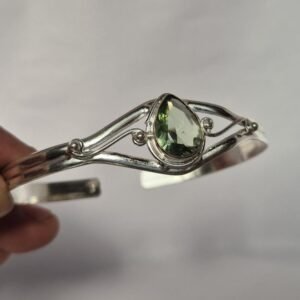 Amethyst Adjustable Bangle, Bangle ,Green gemstone Bracelet, Adjustable Bangle, Gift For Her ,Gift For Love, Everyday Bangle,Handmade Bangle