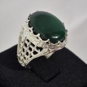 Handmade Green Onyx Ring, Unique design ring ,green onyx beautiful ring, Green Onyx gemstone ring, Party wear Ring, green stone ring, Rings