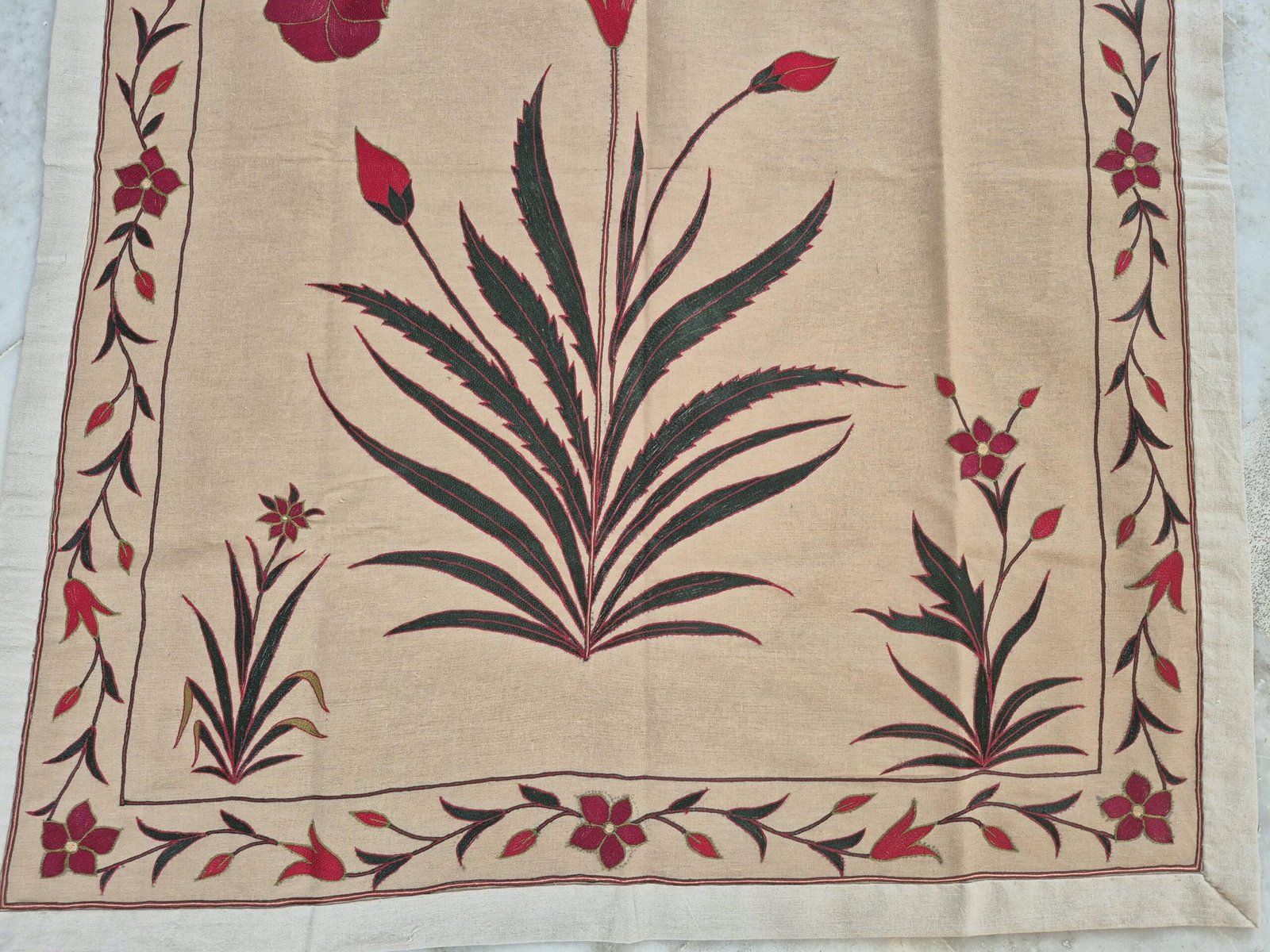 Handmade Embroidery Wall hanging, Embroidery Wall hanging, Wall decor gifts, special Handmade gifts, Handmade home decor, Mughal Tapestry - Image 5