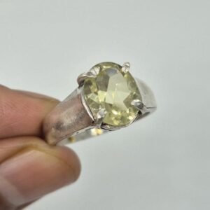 Handmade Citrine ring , yellow citrine ring , promise ring ,simple ring , special gift ring ,extraordinary gemstone ring ,gifts for women's