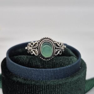 Handmade Green Onyx Ring, Adjustable Ring, unique ring, Boho ring, onyx ring, Designer Ring, Anniversary gift idea, Natural Green Onyx ring