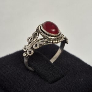 Red Garnet ring, red gemstone ring, boho statement ring, party wear ring, gifts for her, gifts for wife, Anniversary gift for her,Minimalist