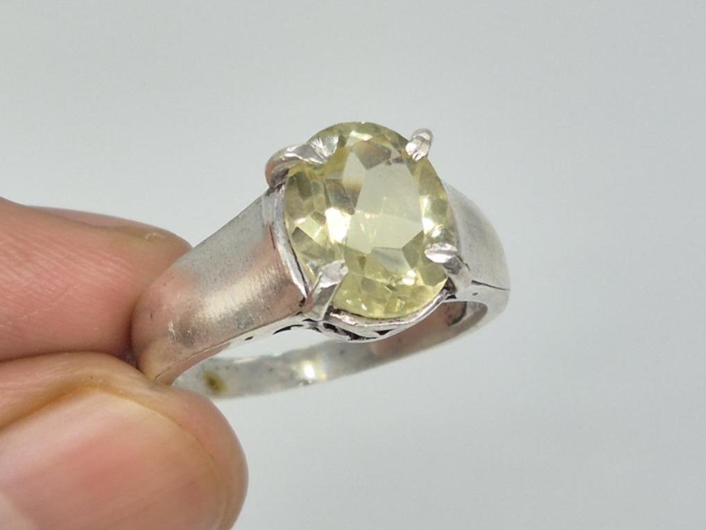 Handmade Citrine ring , yellow citrine ring , promise ring ,simple ring , special gift ring ,extraordinary gemstone ring ,gifts for women's - Image 2