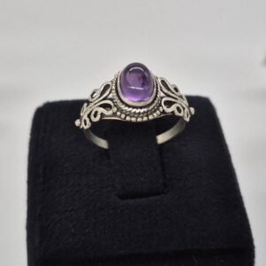 Handmade Amethyst Ring, Adjustable Ring, Women's ring, Amethyst ring ,boho ring , promise ring, perfect gift for her ,Everyday wear ring